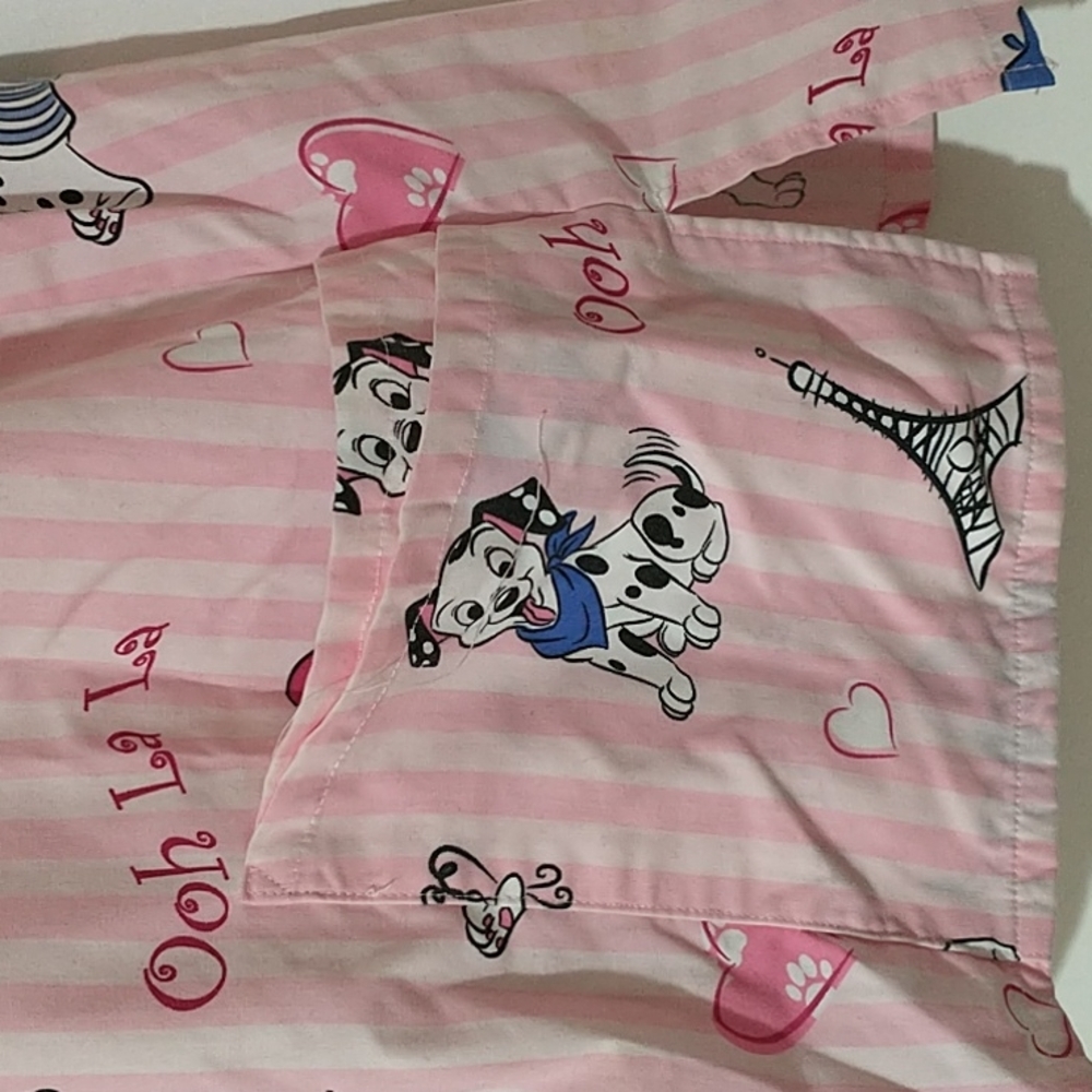 DISNEY 101 DALMATIANS/ "OOH LA LA" NURSE SCRUB Size LARGE - Picture 3 of 7